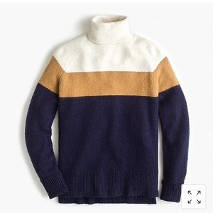 NWOT J. Crew colorblock sweater in super soft yarn